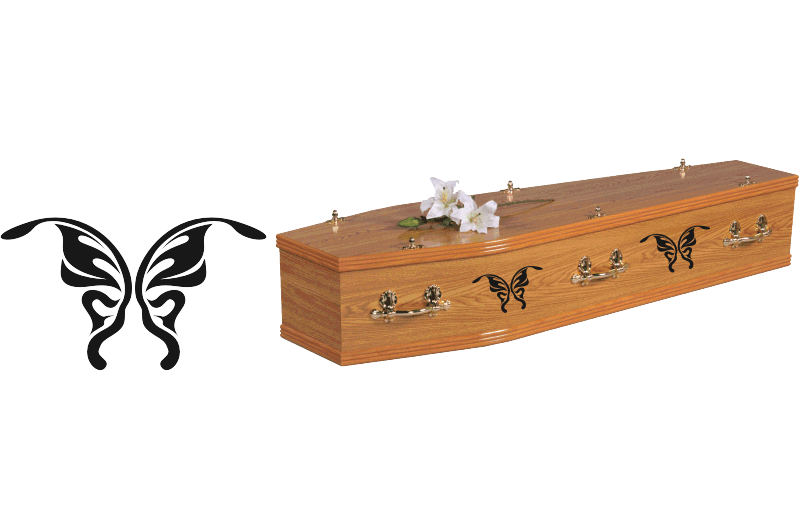 Butterfly coffin decal Butterfly coffin decal
